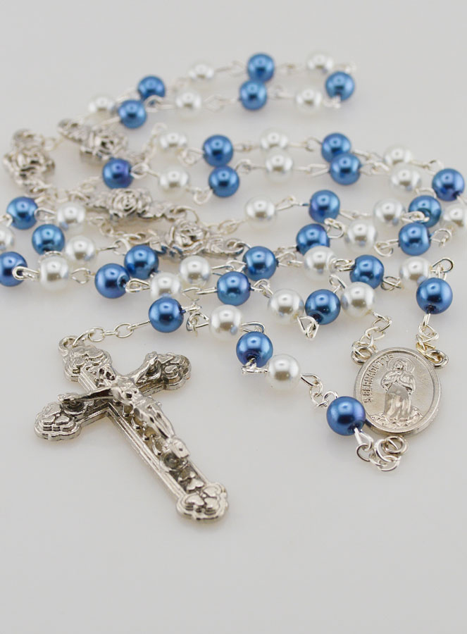 Chapelet de Lourdes Perles de Nacre - Boîte Ecrin (pic 2)