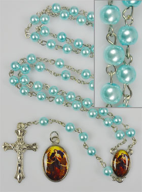 Chapelet de Lourdes + Médaille Marie qui Défait les Noeuds (pic 1)