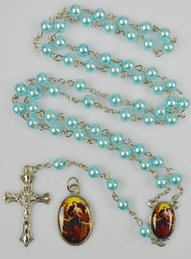 Chapelet de Lourdes + Médaille Marie qui Défait les Noeuds (pic 2)