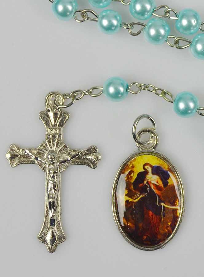 Chapelet de Lourdes + Médaille Marie qui Défait les Noeuds (pic 3)