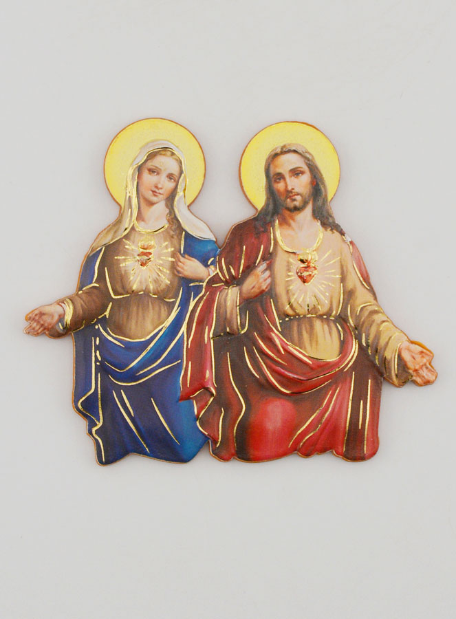 Magnet Coeurs Unis Vierge Marie - Jésus (pic 1)