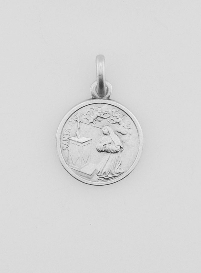 Médaille Sainte Rita en Argent Massif - 12mm (pic 1)