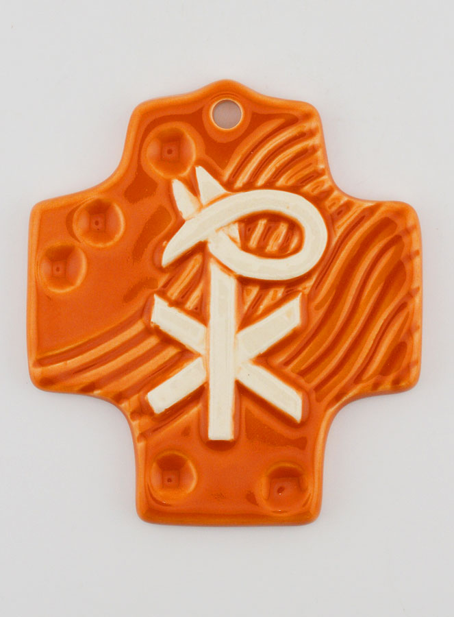 Croix Céramique Pax Orange (pic 1)
