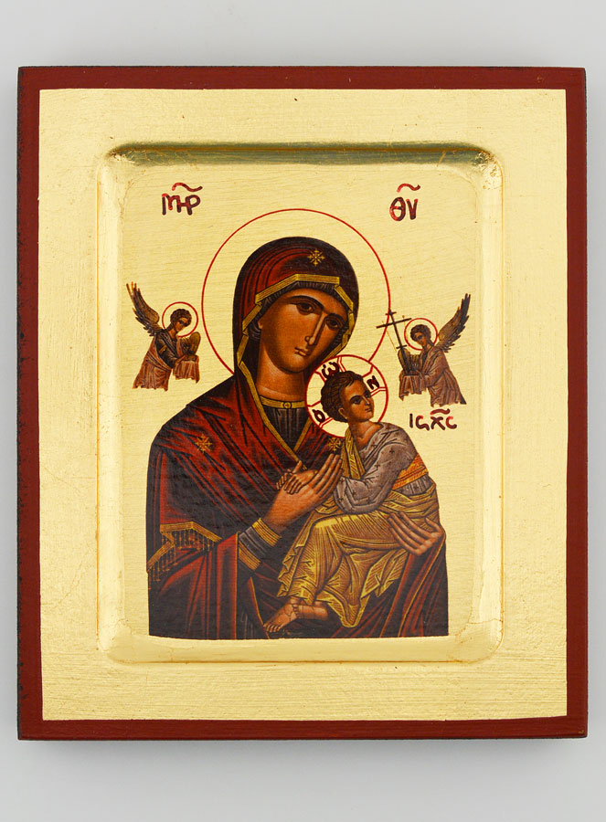 Icône Notre Dame du Perpétuel Secours - Feuille d'Or - 12 cm (pic 1)