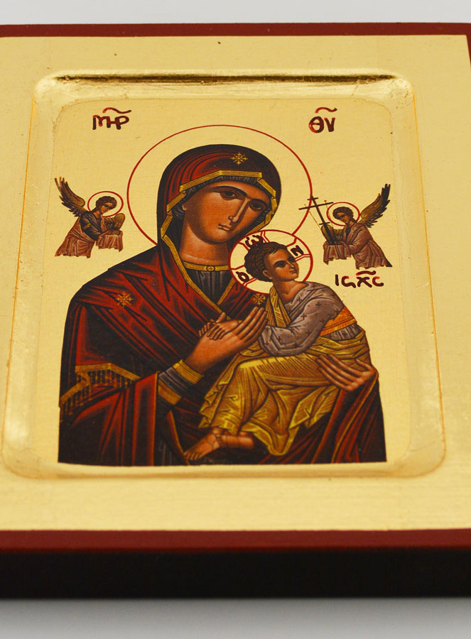 Icône Notre Dame du Perpétuel Secours - Feuille d'Or - 12 cm (pic 2)