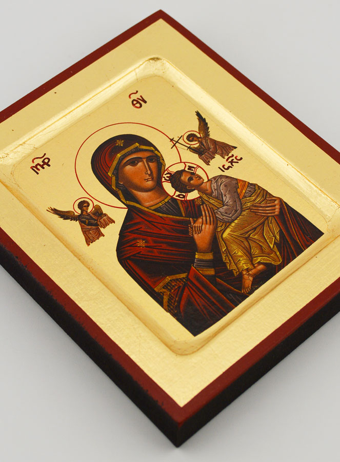 Icône Notre Dame du Perpétuel Secours - Feuille d'Or - 12 cm (pic 3)