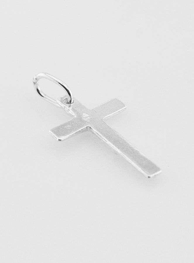 Pendentif Croix en Argent Massif - 20mm (pic 4)