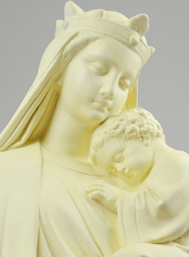 Statue Vierge Marie Couronnée 62cm (pic 4)