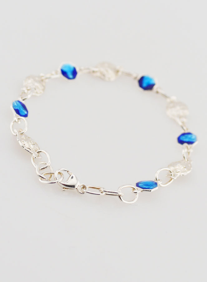 Bracelet Dizainier des Saints en Argent Massif 925/1000 (pic 2)