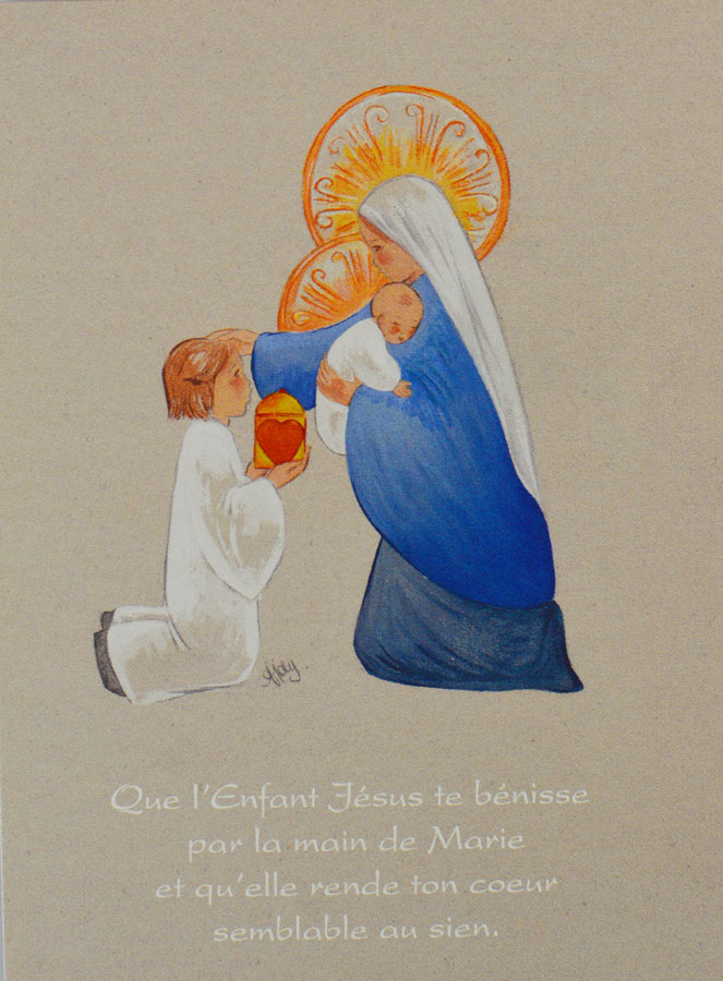 Carte de Communion - Bénédiction Mariale (pic 1)