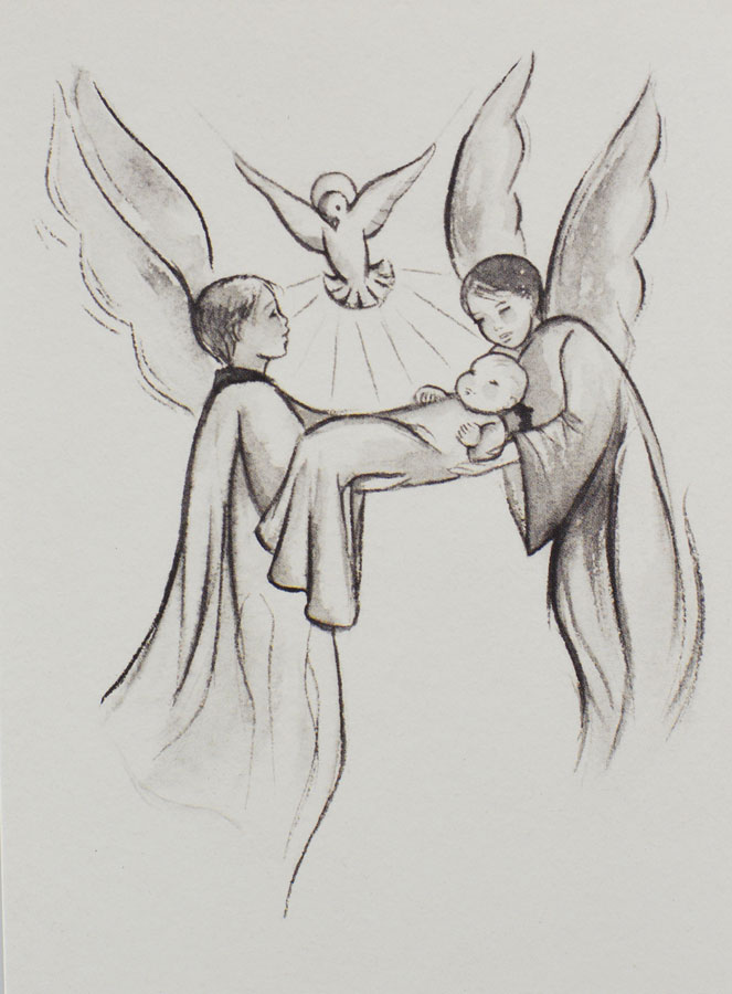 Carte de Baptême - Présentation des Anges du Ciel (pic 1)