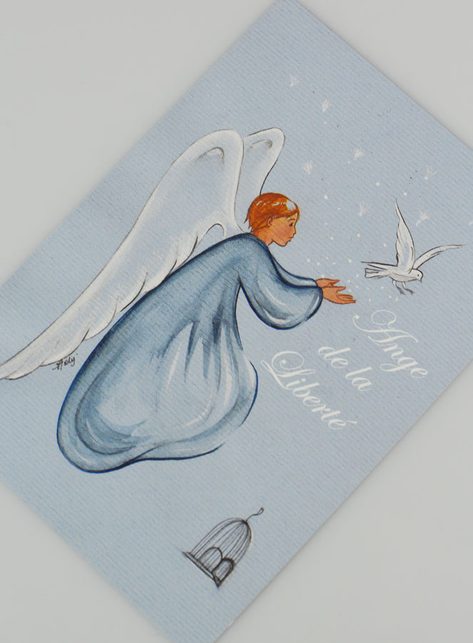 Carte de Baptême - Ange de la Liberté (pic 2)