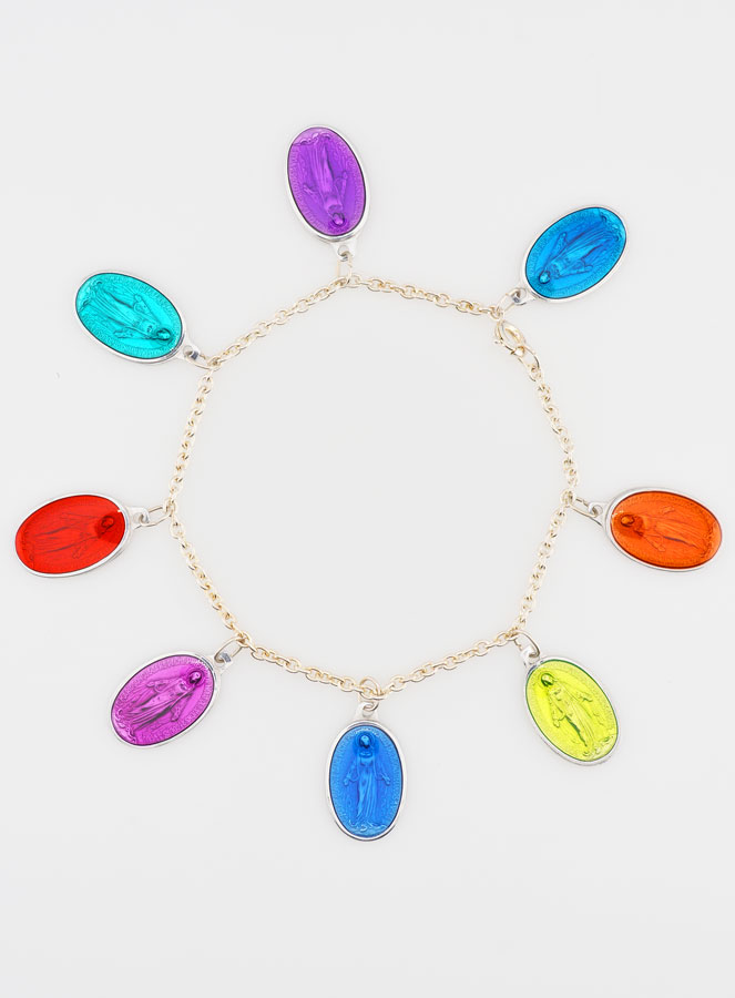 Bracelet Religieux Médailles Vierge Miraculeuse 17mm (pic 1)