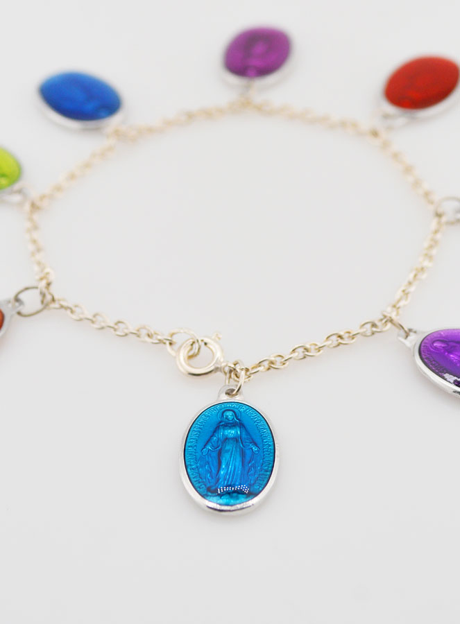 Bracelet Religieux Médailles Vierge Miraculeuse 17mm (pic 4)