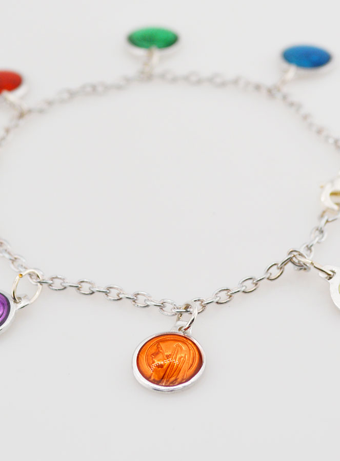 Bracelet Religieux Médailles Vierge Marie 8 Couleurs 10mm (pic 4)