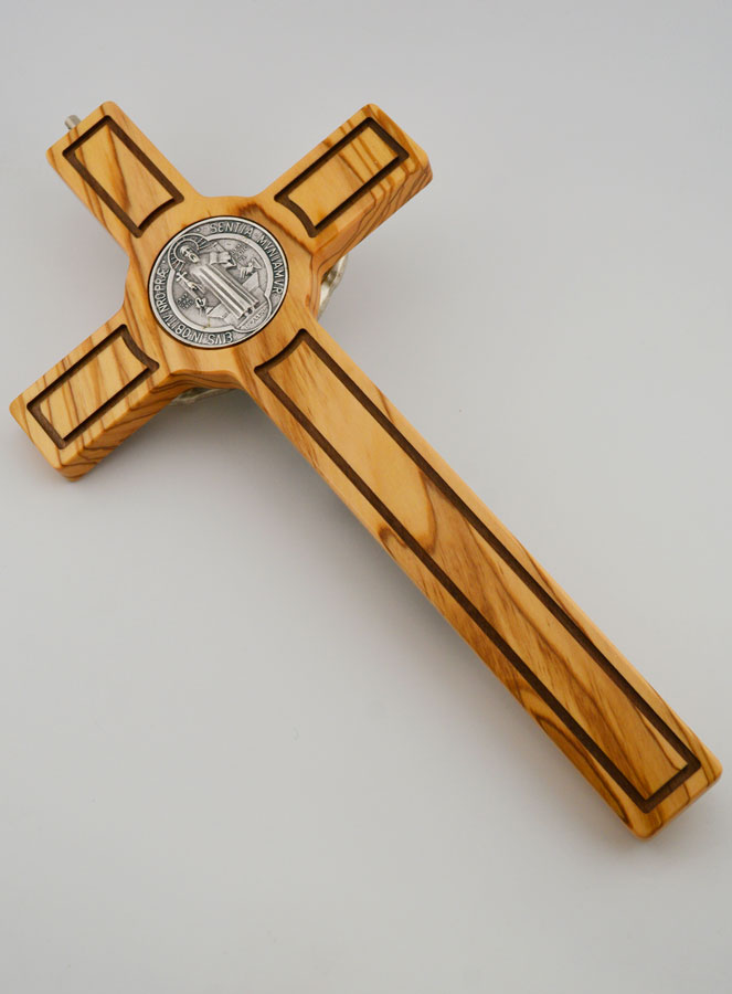 Croix de Saint Benoit en Bois - 30cm (pic 4)