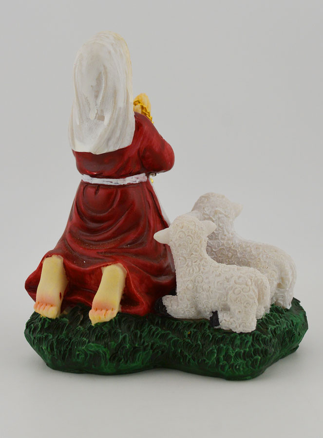 Statue de Sainte Bernadette Soubirous - 10cm (pic 4)