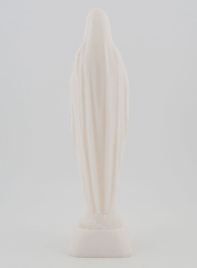 Statue Vierge Marie de Lourdes en Albâtre - 16cm (pic 4)