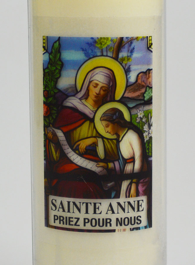 Bougie de Neuvaine à Sainte Anne - 17.5cm (pic 3)