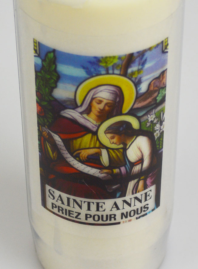 Bougie de Neuvaine à Sainte Anne - 17.5cm (pic 4)