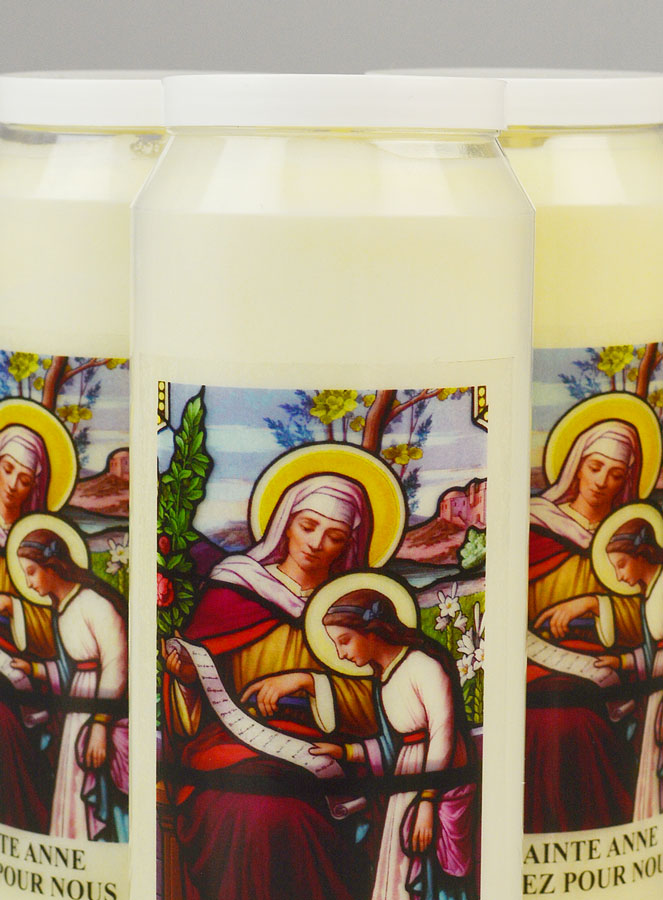 Lot de 3 Bougies de Neuvaine à Sainte Anne (pic 3)