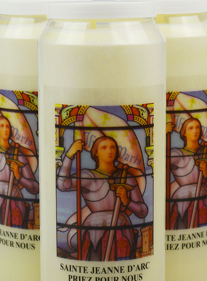 Lot de 3 Bougies de Neuvaine à Sainte Jeanne d'Arc (pic 3)