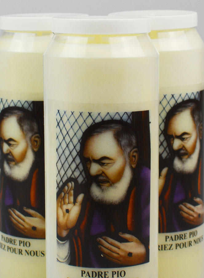 Lot de 3 Bougies de Neuvaine à Padre Pio (pic 3)