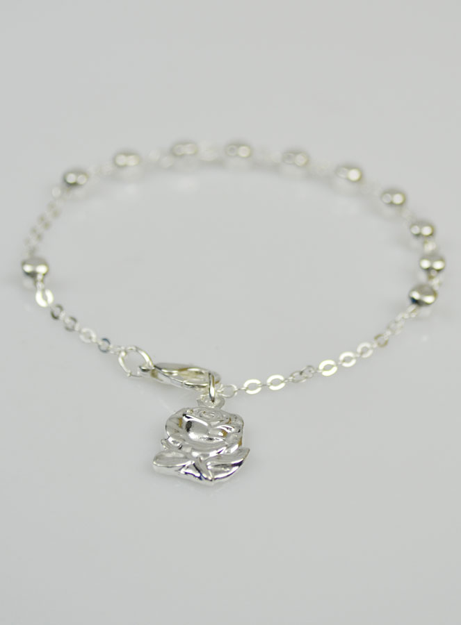 Bracelet Dizainier Perles Cubes - Médaille de Lourdes (pic 3)