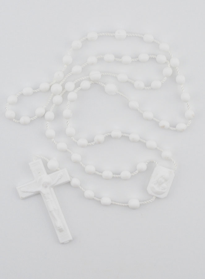 Chapelet en Gros Plastique Blanc X 100 (pic 2)