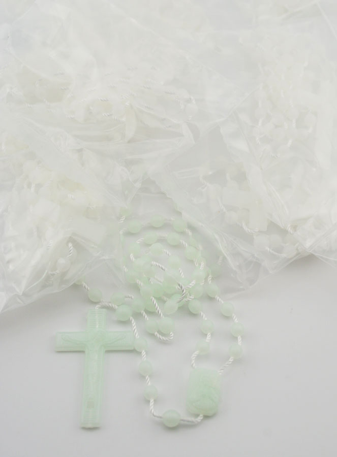 Chapelet en Gros Plastique Fluo X 100 (pic 1)