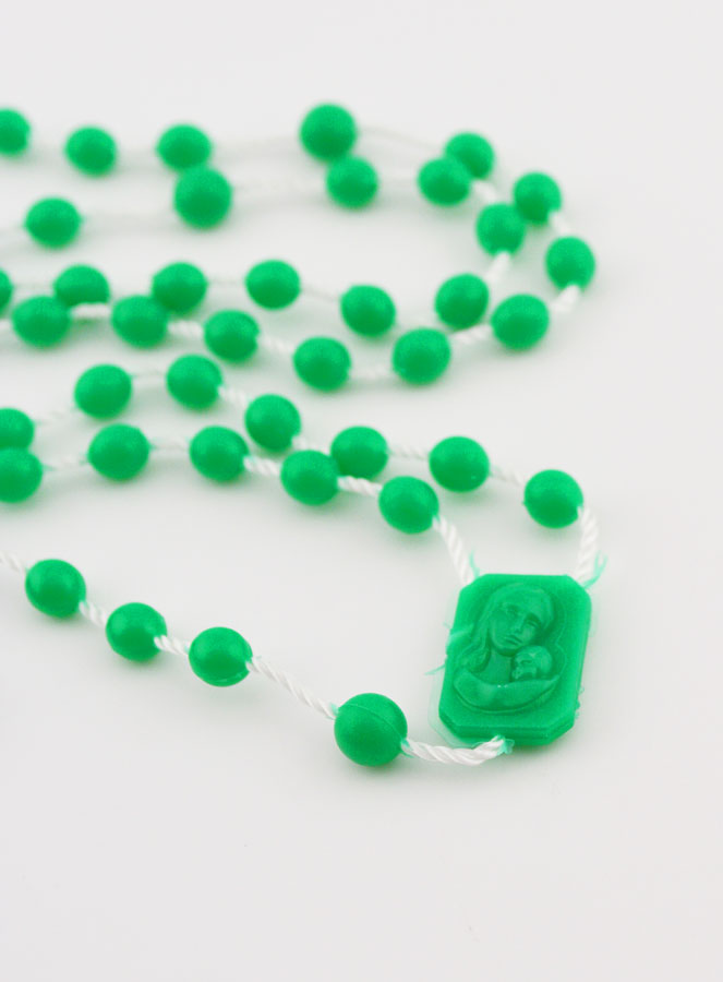 Chapelet en Gros Plastique Vert X 100 (pic 4)