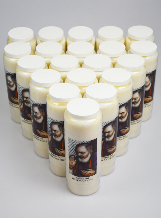 Lot de 20 Bougies de Neuvaine à Saint Padre Pio (pic 2)
