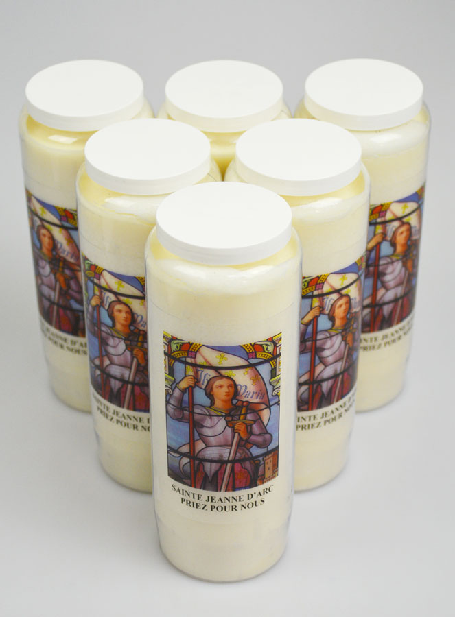 Lot de 6 Bougies de Neuvaine à Sainte Jeanne d'Arc (pic 2)