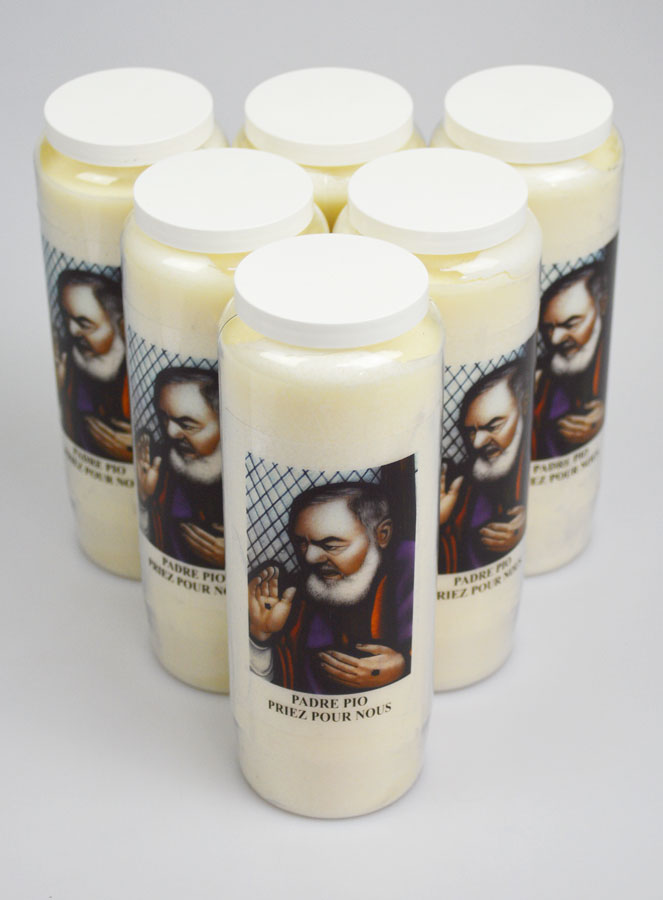 Lot de 6 Bougies de Neuvaine Saint Padre Pio (pic 2)