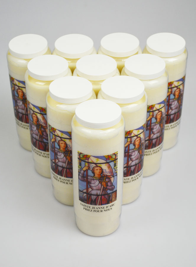 Lot de 10 Bougies de Neuvaine Sainte Jeanne d'Arc (pic 2)