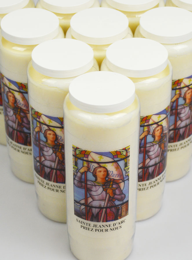 Lot de 10 Bougies de Neuvaine Sainte Jeanne d'Arc (pic 4)