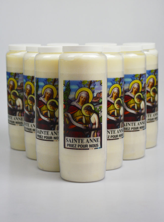 Lot de 10 Bougies de Neuvaine à Sainte Anne (pic 1)