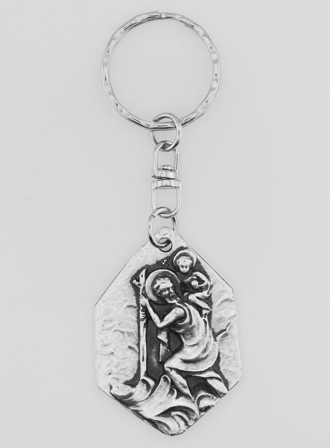 Porte-Clés Saint Christophe - Saint Patron des Voyageurs 4cm (pic 1)