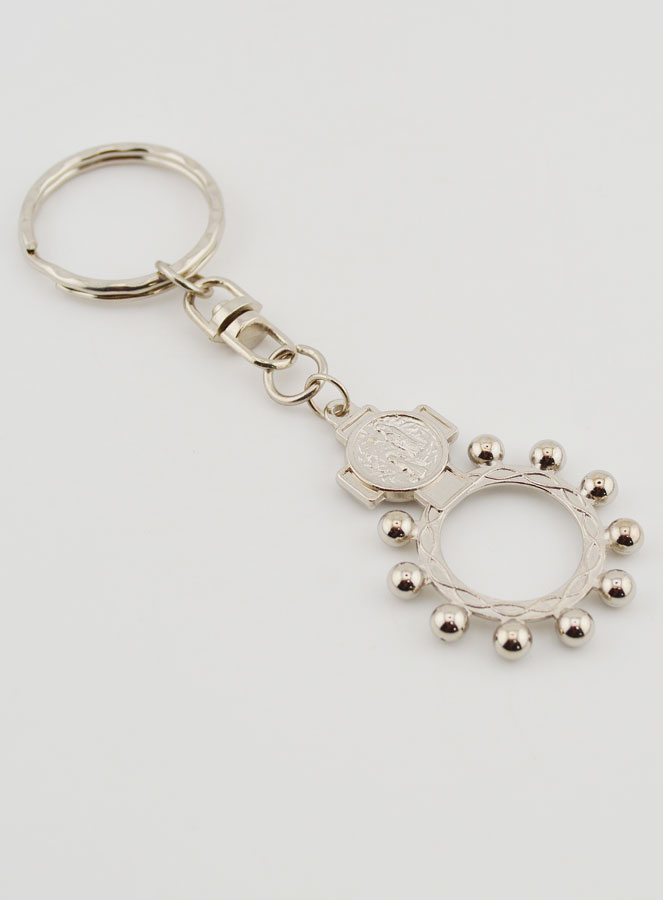 Porte-Clés Religieux Dizainier de Lourdes - 4cm (pic 3)
