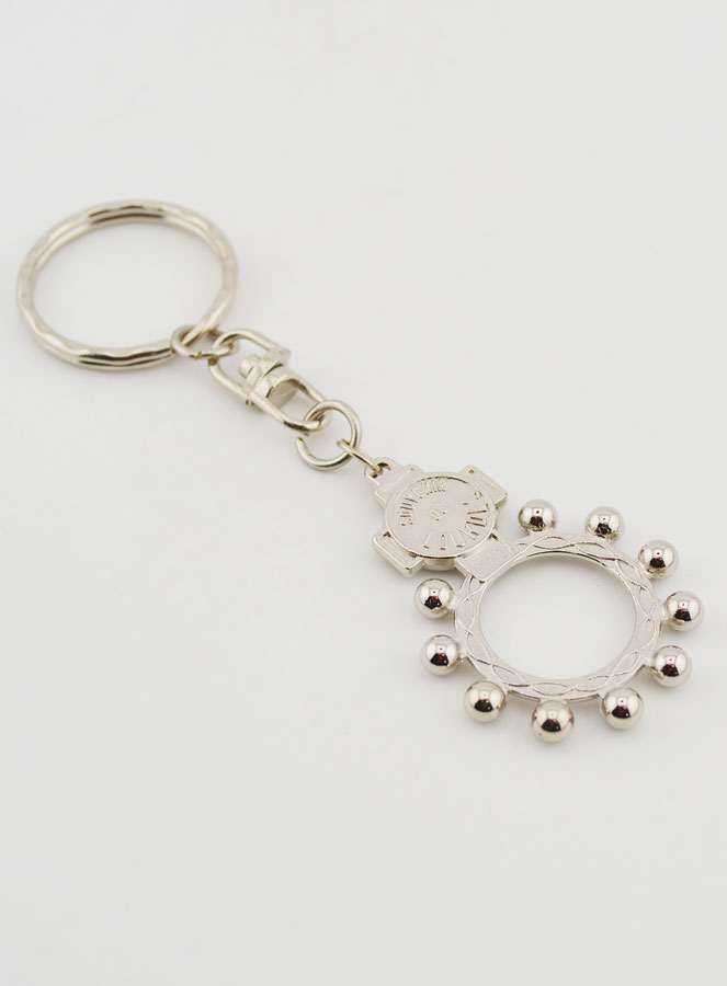 Porte-Clés Religieux Dizainier de Lourdes - 4cm (pic 4)