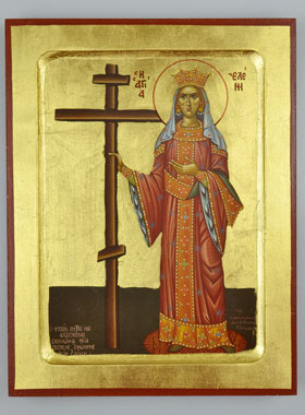 Icône Byzantine Sainte Hélène - 22 cm (pic 1)