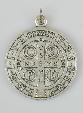 Médaille de Saint Benoît en Métal - 3.6 cm (pic 2)