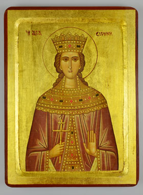 Icône Byzantine Sainte Irène de Thessalonique - 30 cm (pic 1)
