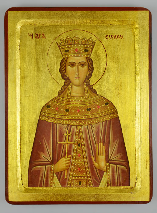 Icône Byzantine Sainte Irène de Thessalonique - 30 cm (pic 2)