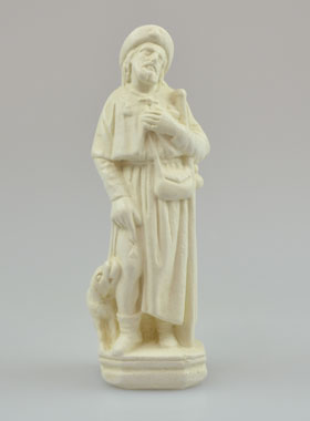 Statue de Saint Roch Artisanale - 10 cm (pic 1)