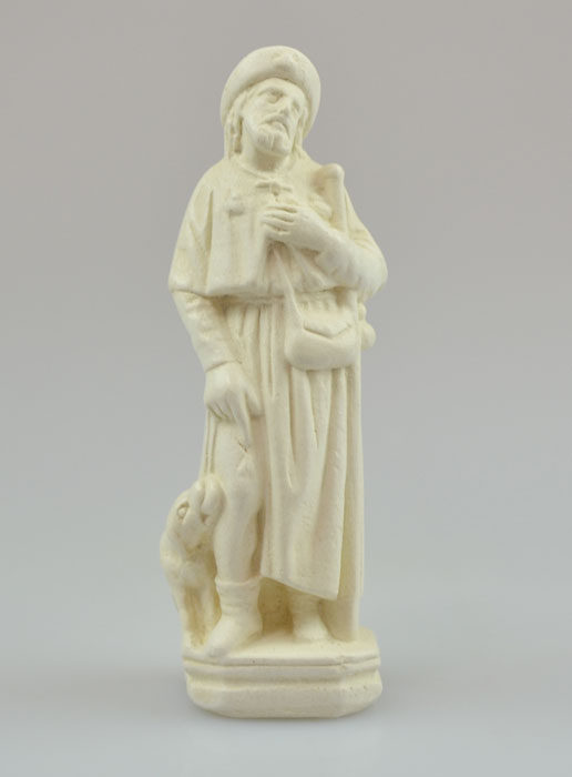Statue de Saint Roch Artisanale - 10 cm (pic 2)