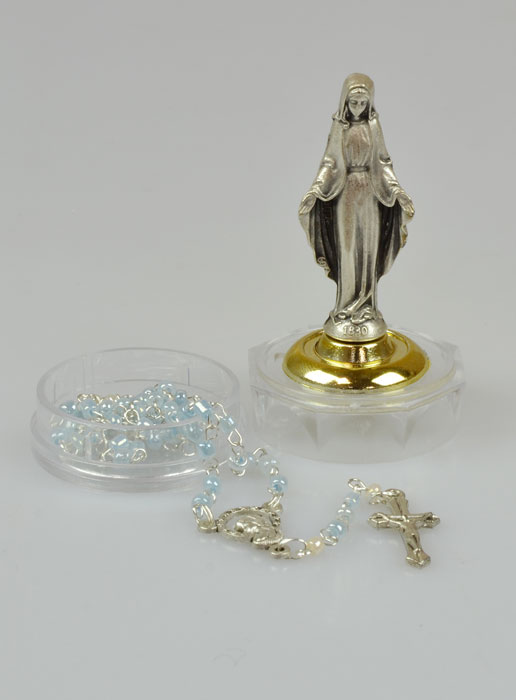Chapelet de Lourdes Enfant et Statue de la Vierge Miraculeuse (pic 2)