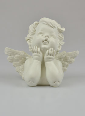 Statue Ange-Gardien Souffleur - 13 cm (pic 1)