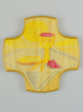 Croix Enfant en Bois d'Erable - Ma Première Communion (pic 1)