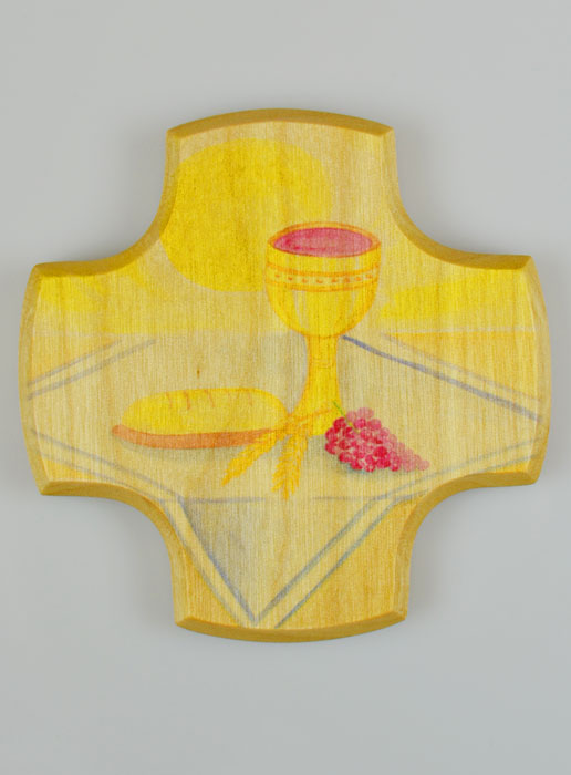 Croix Enfant en Bois d'Erable - Ma Première Communion (pic 2)
